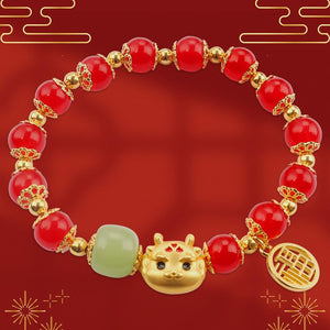 2024 Chinese New Year Dragon Bracelets, Dragon Bracelet Chinese Zodiac Animal Good Luck