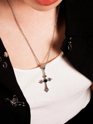 Gothic Cross Necklace, Cross Choker