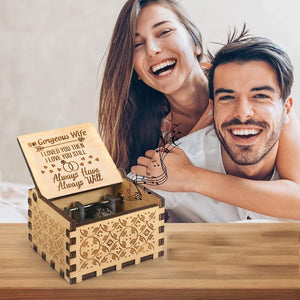 Music Box for Wife Gift - Valentine Day Anniversary Christmas Birthday Gift for Wife Girlfriend from Husband