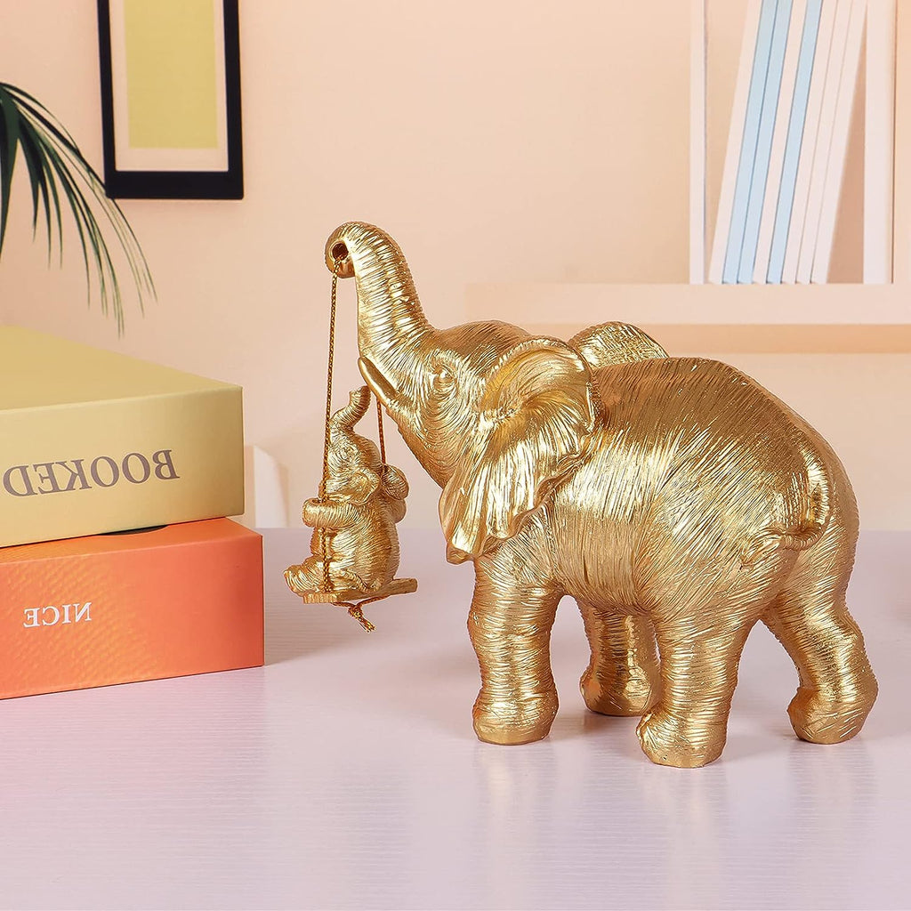 Gold Elephant Decor Brings Good Luck, Health, Strength. Home Decor Gifts