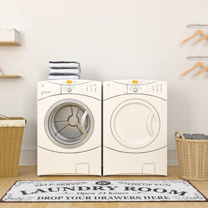 Farmhouse Laundry Room Area Rugs 20"X59" Non Slip Waterproof Entryway Area Rugs (20"X59")