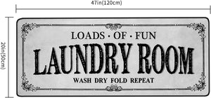 Laundry Room Rug Runner 20"x59" Laundry Rugs and Mats Kitchen Bathroom Hallway Decor, Cyan