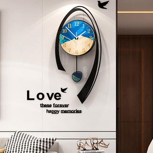 24.8" Modern Acrylic Wall Clock Non Ticking Clock Multi-Color Decoration