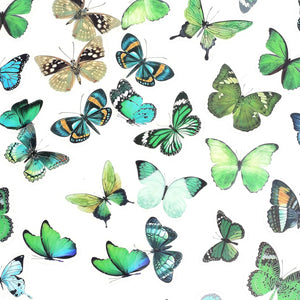 40 Pcs Decorative Butterfly Stickers Decals Transparent, Vintage Scrapbooking Journaling Stickers