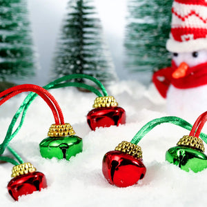 60 Pieces Christmas Bell Necklaces Christmas Holiday Necklaces for Christmas Supplies