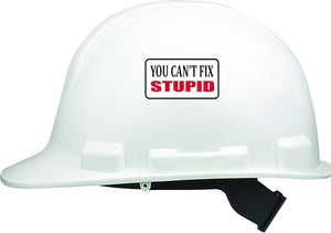 Tactical 3 Pack You Can't Fix Stupid Funny Work Hard Hat Biker Helmet Stickers Decals Toolbox