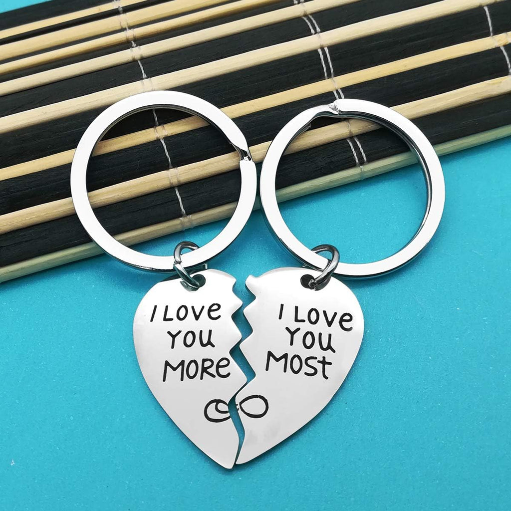 Couples Keychain Gifts for Boyfriend Girlfriend Husband Wife I Love You Keychain Set Valentine's Day Gifts