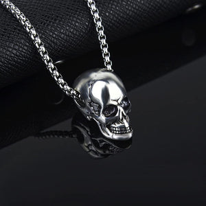 Pirate Necklace Skull Necklace for Men Stainless Steel Necklace Skull Jewelry for Men Gothic