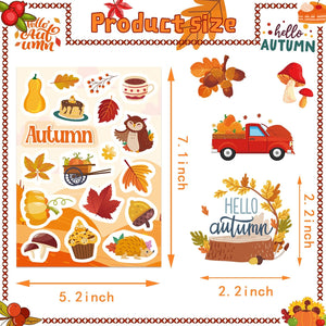 32 Sheets Fall Stickers, Fall Kids Stickers, November Stickers, Fall Party Favor, Fall Stickers for School