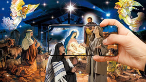 7X5FT Christmas Decoration Christmas Religious Backdrop Holy Nativity Photography Background