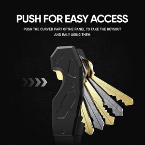 Compact Key Organizer Keychain with Built-in Tools – Holds 1-6 Keys