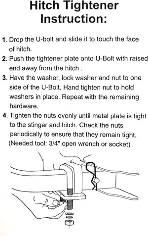 Hitch Tightener Anti Rattle Stabilizer for 1.25" to 2" Hitches Reduce Movement On Hitch Mount Cargo Carrier Bike Rack