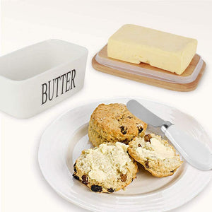 🔥NEW🔥Butter Dish with Lid, Large Ceramic Butter Storage