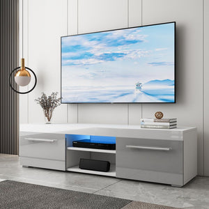❤️ Modern TV Stand for TVs up to 58", High Gloss TV Console Table ❤️