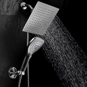 Silver Ultra-Luxury Rainfall Handheld Shower Head