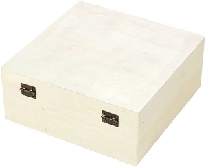 💥💥LIMITED TIME SALE❗❗Wooden Boxes with Hinged Lid, Wood Nesting Box Set (5 Piece) for Crafts DIY