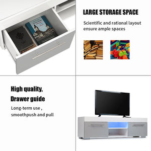❤️ Modern TV Stand for TVs up to 58", High Gloss TV Console Table ❤️