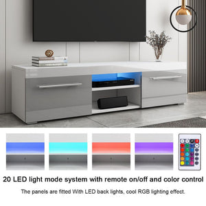 ❤️ Modern TV Stand for TVs up to 58", High Gloss TV Console Table ❤️