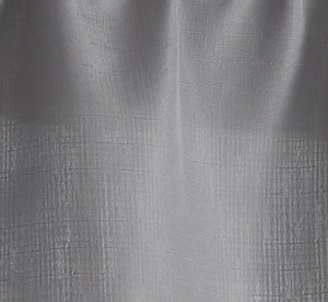 (Gray) Kitchen Window Curtain Tier & Valance, 3-PCS Set