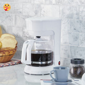 🔥 12 Cup Drip Coffee Maker White 🔥