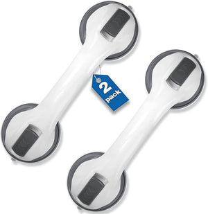 Shower Handle 2 Pack 12 inch for Bathroom Shower (Gray)