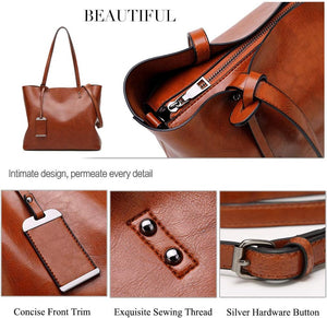 Women Top Handle Satchel Handbags Shoulder Bag Messenger Tote Bag Purse, Brown