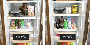 Pack of 1 - Fridge-Plus Drink Organizer for Refrigerator Storage