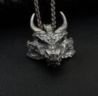 Men's Fashion Jewelry Silver Dragon Viking Pendant Necklace