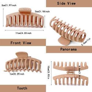 8 Pcs Hair Clips Large Claw Hair Clips for Thick Hair No Slip, Strong Hold Big Hair Claw Banana Hair Claw Clips for Women and Girls Hair Accessories Gifts