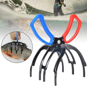 2PCS Upgrade 3 Claw Fish Gripper,Metal Fishing Pliers Gripper Fish Control Clamp