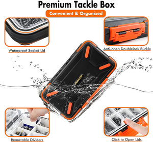397pcs Fishing Accessories Kit, Organized Fishing Tackle Box with Tackle Included