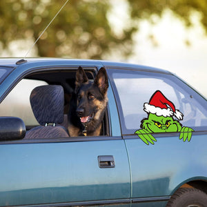 Christmas Car Grinch Stickers Decoration for Window Windshield