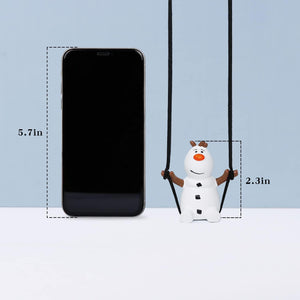 Super Cute Swinging Snowman Car Mirror Hanging Ornament