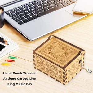 Gifts for Mom Music Box to My Mom Hand Crank Engraved Musical Box