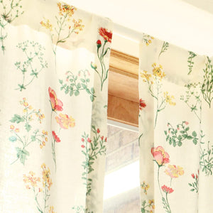 Romantic Garden Cotton Sheer Curtain - Rosley I W59 X L90.6 Inch, 1 Panel