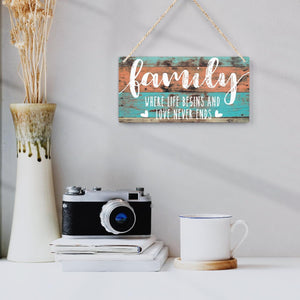 Family Wall Decor for Living Room Kitchen Decorations Wall Rustic Farmhouse Sign