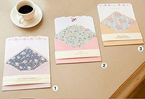 32 Cute Kawaii Lovely Special Design Writing Stationery Paper with 16 Envelope - 32 Letter paper (7.1x5.2 inch)