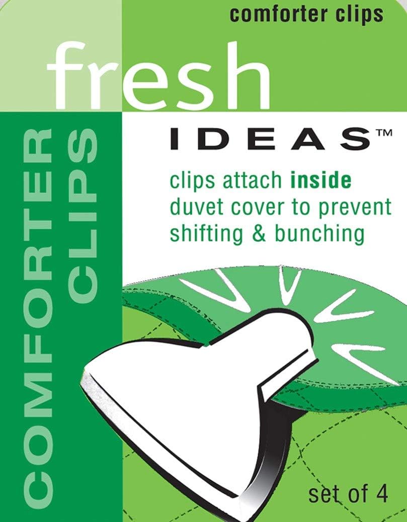 Padded Duvet Clips (4-Pack) - Secure Blanket & Comforter Fasteners | No-Shift Bedding Accessories