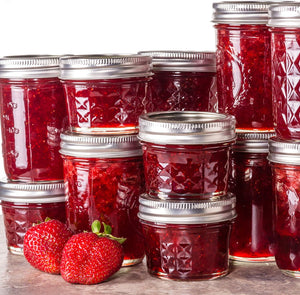 40 Pack Mason Jars 4 oz Canning Jars w/ Regular Lids