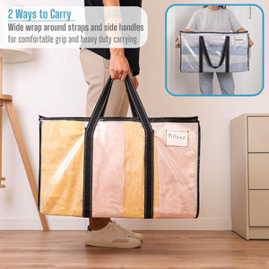 10 Pack Moving Bags, Moving Supplies, Moving Boxes, College Packing Storage Boxes with Lids Alternative