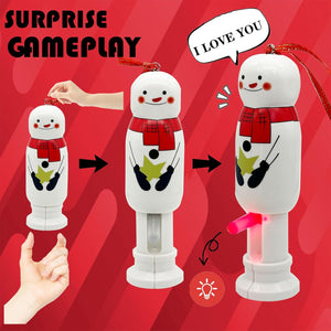 Funny Snowman Pendant - Stretchable Christmas Decoration for Tree