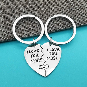 Couples Keychain Gifts for Boyfriend Girlfriend Husband Wife I Love You Keychain Set Valentine's Day Gifts