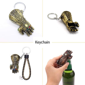 2-Pack Magnetic Hammer Shaped Beer Opener and Glove Keychain Bottle Opener, Beer Gifts Bottle Opener for Men