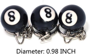 8 Ball Keychain Creative Key Chain Diameter 0.98 In