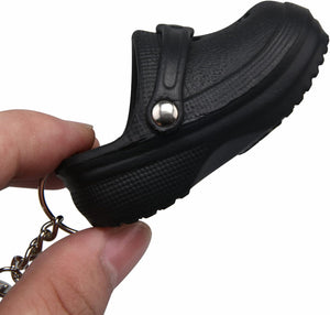 Women Cute Shoes Style Keychain - Kids Girls Boys Lovely Key Buckle for Birthday Gifts, Black