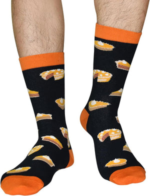 If You Can Read This Funny Saying Non-Slip Socks, Novelty Gifts for Men Women Teens Food Lover, Medium Pie