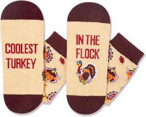 Funny Socks for Men - Dog Mom Gifts Cat Dad Gifts, Crazy Turkey Socks, Thanksgiving Gifts, Coolest Turkey