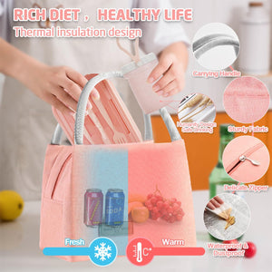 Bento Lunch Box for Kids, Bento Box Adults Lunch Box Leak-proof , Pink Set