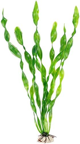 Artificial Seaweed Water Plants for Aquarium, Plastic Fish Tank Plant Decorations 10 PCS (Green)