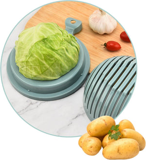 Slicers for Fruits and Vegetables, Salad Chopper Cutter (Blue)